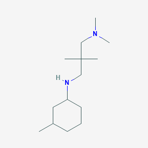 molecular formula C14H30N2 B5067522 N,N,2,2-tetramethyl-N'-(3-methylcyclohexyl)-1,3-propanediamine 