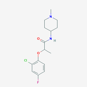 2-(2-chloro-4-fluorophenoxy)-N-(1-methyl-4-piperidinyl)propanamide