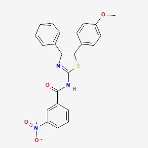 N-[5-(4-methoxyphenyl)-4-phenyl-1,3-thiazol-2-yl]-3-nitrobenzamide