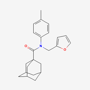 molecular formula C23H27NO2 B5067576 N-(2-furylmethyl)-N-(4-methylphenyl)-1-adamantanecarboxamide 