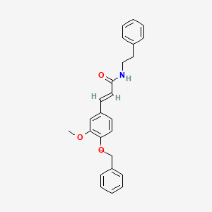 molecular formula C25H25NO3 B5067587 3-[4-(benzyloxy)-3-methoxyphenyl]-N-(2-phenylethyl)acrylamide 