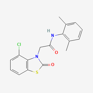 molecular formula C17H15ClN2O2S B5067605 2-(4-chloro-2-oxo-1,3-benzothiazol-3(2H)-yl)-N-(2,6-dimethylphenyl)acetamide 