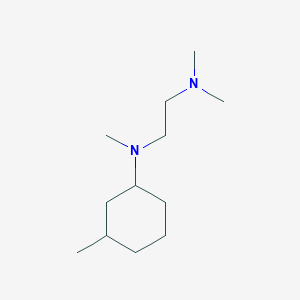 molecular formula C12H26N2 B5067629 N,N,N'-trimethyl-N'-(3-methylcyclohexyl)-1,2-ethanediamine 