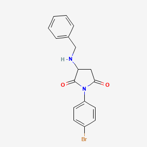 3-(benzylamino)-1-(4-bromophenyl)-2,5-pyrrolidinedione