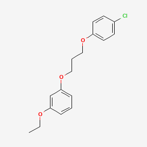 molecular formula C17H19ClO3 B5067657 1-[3-(4-chlorophenoxy)propoxy]-3-ethoxybenzene 