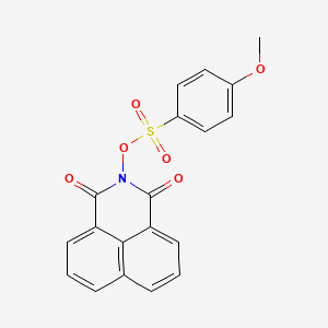 molecular formula C19H13NO6S B5067668 2-{[(4-methoxyphenyl)sulfonyl]oxy}-1H-benzo[de]isoquinoline-1,3(2H)-dione 