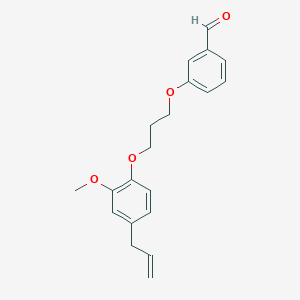 molecular formula C20H22O4 B5067672 3-[3-(4-allyl-2-methoxyphenoxy)propoxy]benzaldehyde 