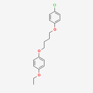 molecular formula C18H21ClO3 B5067726 1-chloro-4-[4-(4-ethoxyphenoxy)butoxy]benzene 