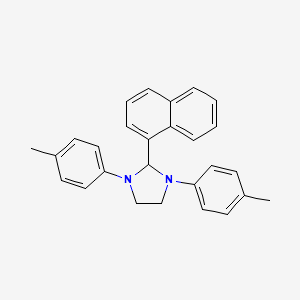 molecular formula C27H26N2 B5067764 1,3-bis(4-methylphenyl)-2-(1-naphthyl)imidazolidine 