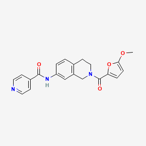 N-[2-(5-methoxy-2-furoyl)-1,2,3,4-tetrahydro-7-isoquinolinyl]isonicotinamide