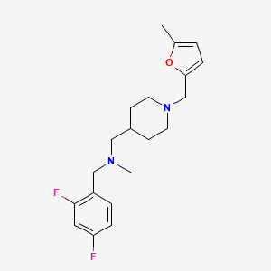 (2,4-difluorobenzyl)methyl({1-[(5-methyl-2-furyl)methyl]-4-piperidinyl}methyl)amine