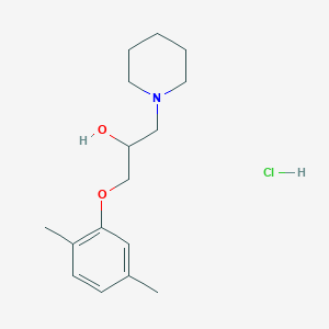 molecular formula C16H26ClNO2 B5067883 1-(2,5-dimethylphenoxy)-3-(1-piperidinyl)-2-propanol hydrochloride 