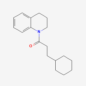 molecular formula C18H25NO B5067884 1-(3-cyclohexylpropanoyl)-1,2,3,4-tetrahydroquinoline 