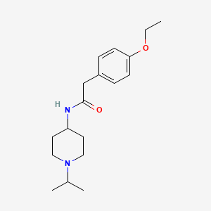 2-(4-ethoxyphenyl)-N-(1-isopropyl-4-piperidinyl)acetamide