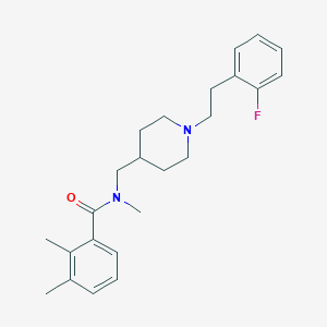 molecular formula C24H31FN2O B5067922 N-({1-[2-(2-fluorophenyl)ethyl]-4-piperidinyl}methyl)-N,2,3-trimethylbenzamide 