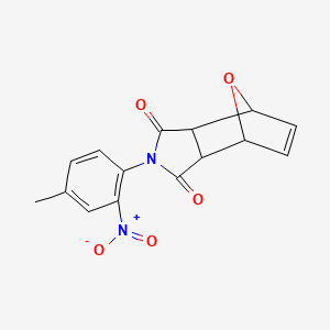 4-(4-methyl-2-nitrophenyl)-10-oxa-4-azatricyclo[5.2.1.0~2,6~]dec-8-ene-3,5-dione