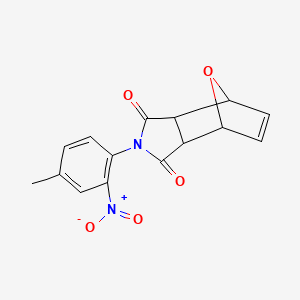 molecular formula C15H12N2O5 B5068039 4-(4-methyl-2-nitrophenyl)-10-oxa-4-azatricyclo[5.2.1.0~2,6~]dec-8-ene-3,5-dione 