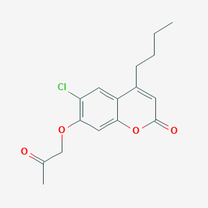 4-butyl-6-chloro-7-(2-oxopropoxy)-2H-chromen-2-one