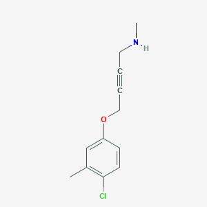 4-(4-chloro-3-methylphenoxy)-N-methyl-2-butyn-1-amine