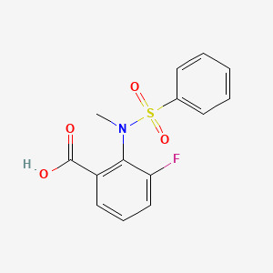 3-fluoro-2-[methyl(phenylsulfonyl)amino]benzoic acid
