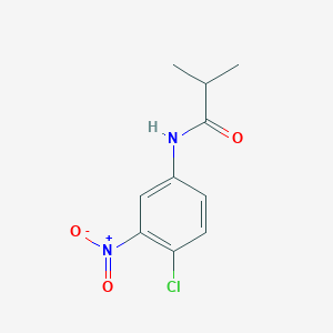 molecular formula C10H11ClN2O3 B5068162 N-(4-chloro-3-nitrophenyl)-2-methylpropanamide 