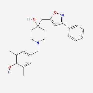 1-(4-hydroxy-3,5-dimethylbenzyl)-4-[(3-phenyl-5-isoxazolyl)methyl]-4-piperidinol
