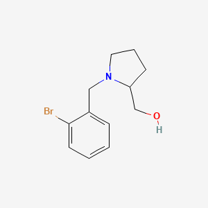 molecular formula C12H16BrNO B5068194 [1-(2-bromobenzyl)-2-pyrrolidinyl]methanol 