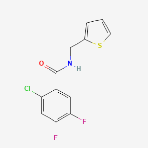 2-chloro-4,5-difluoro-N-(2-thienylmethyl)benzamide