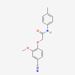 molecular formula C17H16N2O3 B5068272 2-(4-cyano-2-methoxyphenoxy)-N-(4-methylphenyl)acetamide 