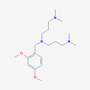 molecular formula C19H35N3O2 B5068335 (2,4-dimethoxybenzyl)bis[3-(dimethylamino)propyl]amine 