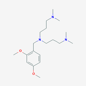 N'-[(2,4-dimethoxyphenyl)methyl]-N'-[3-(dimethylamino)propyl]-N,N-dimethylpropane-1,3-diamine