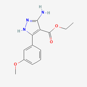 ethyl 3-amino-5-(3-methoxyphenyl)-1H-pyrazole-4-carboxylate