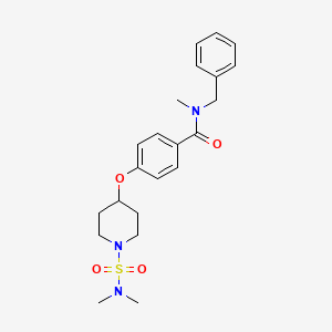 N-benzyl-4-({1-[(dimethylamino)sulfonyl]-4-piperidinyl}oxy)-N-methylbenzamide