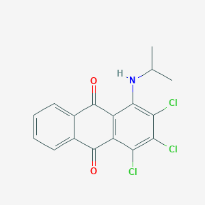 molecular formula C17H12Cl3NO2 B5068402 1,2,3-trichloro-4-(isopropylamino)anthra-9,10-quinone 