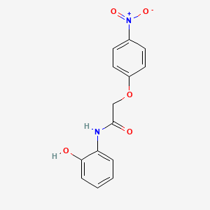 molecular formula C14H12N2O5 B5068417 N-(2-hydroxyphenyl)-2-(4-nitrophenoxy)acetamide 