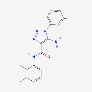 molecular formula C18H19N5O B5068440 5-amino-N-(2,3-dimethylphenyl)-1-(3-methylphenyl)-1H-1,2,3-triazole-4-carboxamide 