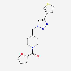 molecular formula C17H22N4O2S B5068448 1-[(2S)-tetrahydrofuran-2-ylcarbonyl]-4-{[4-(3-thienyl)-1H-1,2,3-triazol-1-yl]methyl}piperidine 