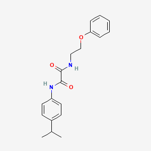 N-(2-phenoxyethyl)-N'-(4-propan-2-ylphenyl)oxamide