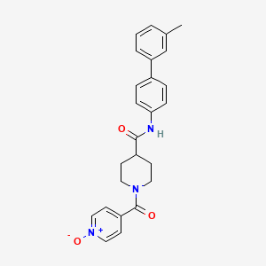 molecular formula C25H25N3O3 B5068506 N-(3'-methyl-4-biphenylyl)-1-(1-oxidoisonicotinoyl)-4-piperidinecarboxamide 