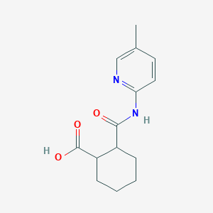 molecular formula C14H18N2O3 B5068548 2-{[(5-methyl-2-pyridinyl)amino]carbonyl}cyclohexanecarboxylic acid 