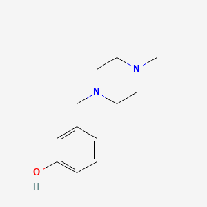 molecular formula C13H20N2O B5068615 3-[(4-ethyl-1-piperazinyl)methyl]phenol 