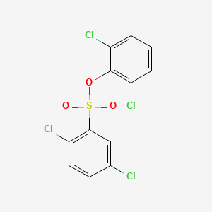 molecular formula C12H6Cl4O3S B5068644 2,6-dichlorophenyl 2,5-dichlorobenzenesulfonate 