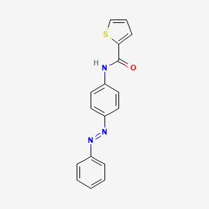 molecular formula C17H13N3OS B5068664 N-[4-(phenyldiazenyl)phenyl]-2-thiophenecarboxamide 