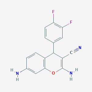 2,7-diamino-4-(3,4-difluorophenyl)-4H-chromene-3-carbonitrile