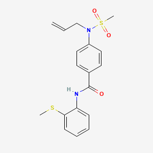 4-[allyl(methylsulfonyl)amino]-N-[2-(methylthio)phenyl]benzamide
