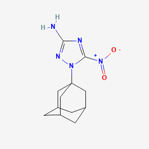 molecular formula C12H17N5O2 B5068803 1-(1-adamantyl)-5-nitro-1H-1,2,4-triazol-3-amine 