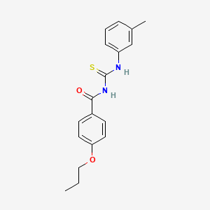 N-{[(3-methylphenyl)amino]carbonothioyl}-4-propoxybenzamide
