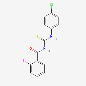 N-{[(4-chlorophenyl)amino]carbonothioyl}-2-iodobenzamide