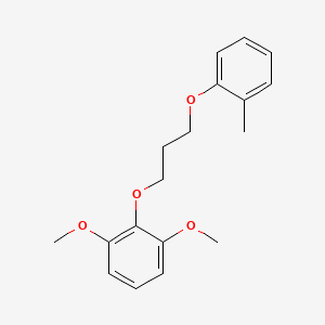 molecular formula C18H22O4 B5068957 1,3-dimethoxy-2-[3-(2-methylphenoxy)propoxy]benzene 