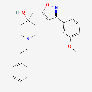 4-{[3-(3-methoxyphenyl)-5-isoxazolyl]methyl}-1-(2-phenylethyl)-4-piperidinol